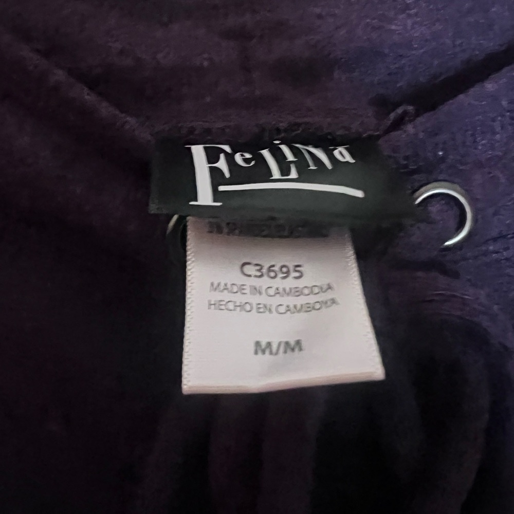 NWT Felina Deep Purple Comfyz Long Sleeve Lounge Set Size Medium - Picture 12 of 16